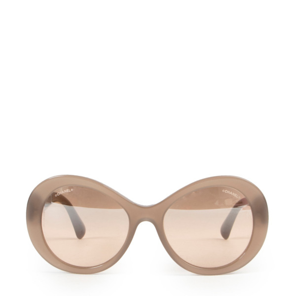 chanel beige sunglasses