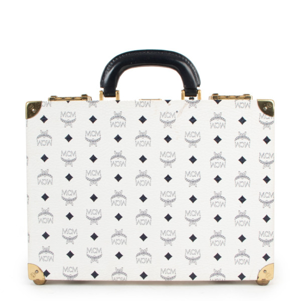 MCM White Logo Mini Crossbody Bag ○ Labellov ○ Buy and Sell Authentic Luxury