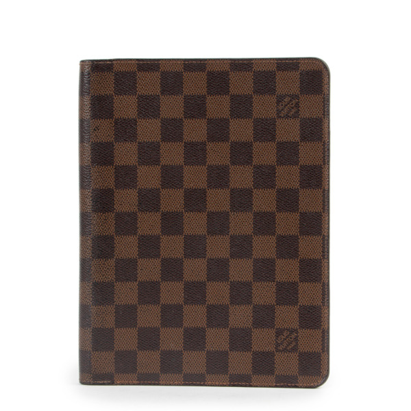 Louis Vuitton Damier Ebene Canvas Desk Agenda Cover ○ Labellov
