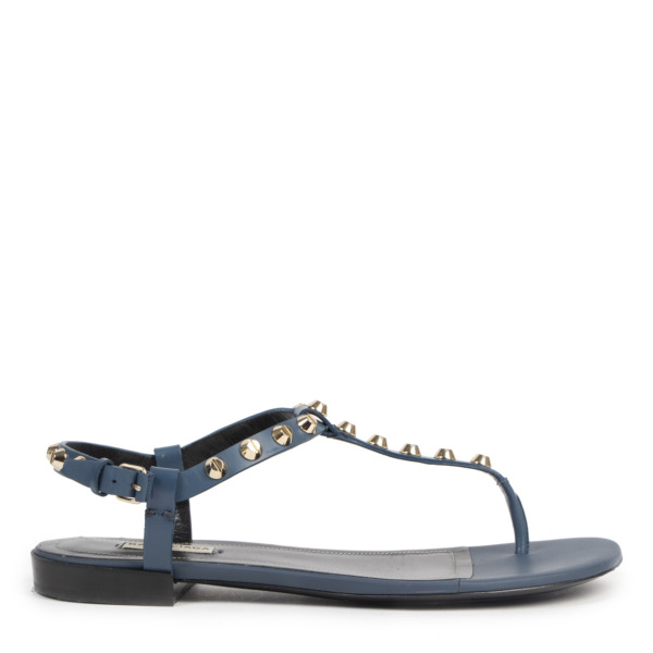 balenciaga sandals mens blue