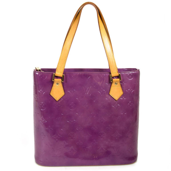 Louis Vuitton Vernis Houston Violette Monogram Bag ○ Labellov