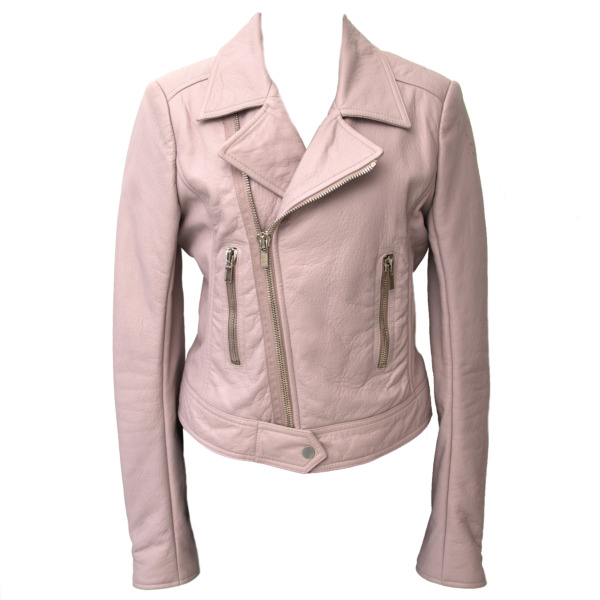 Balenciaga Pink Leather Jacket - Size 38 Labellov Buy and Sell ...