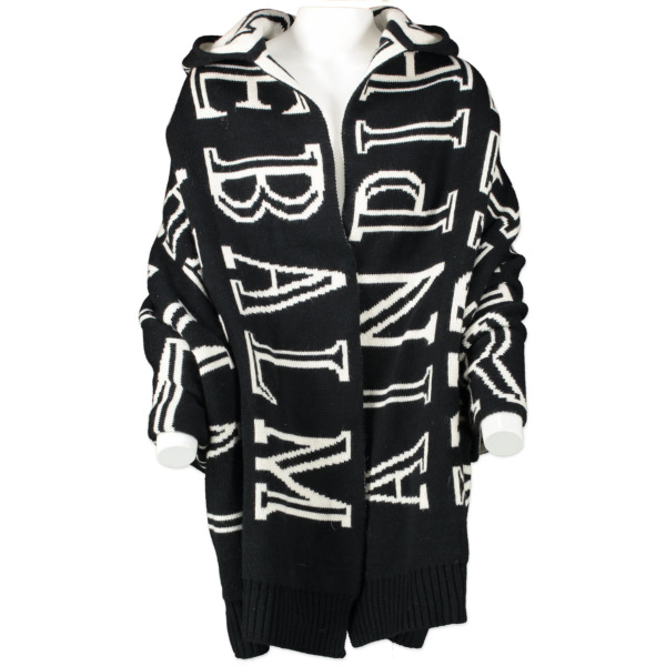 Pierre Balmain Black & White Cape - size IT40 ○ Labellov