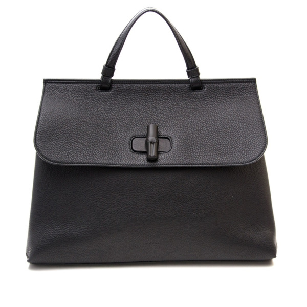 Bamboo handle flap bag／ブラックデニム Bamboo handle flap bag／ブラックデニム Bamboo Handle Bag