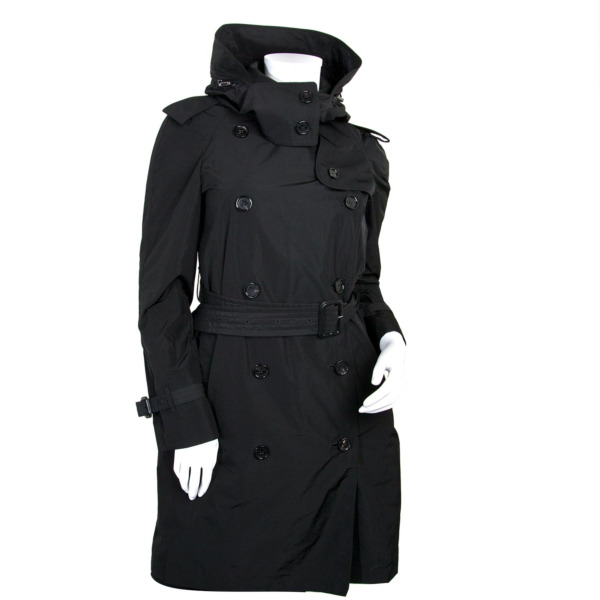 BURBERRY コート サイズ38 黒 burberry-black-trench-coat-
