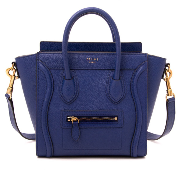 Céline Nano Cobalt Blue Luggage Bag ○ Labellov ○ Buy and Sell