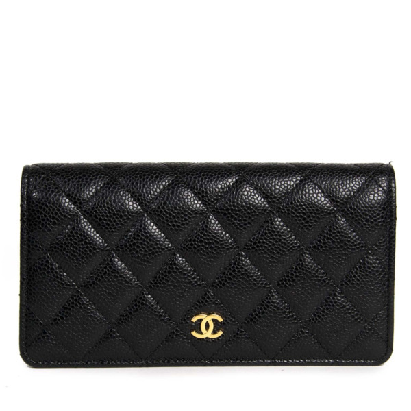 Chanel Black Caviar Leather Wallet Labellov Buy and Sell Authentic Luxury