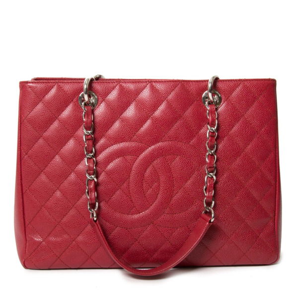Shopper Tote Bag Chanel Gst Red Caviar Chanel Red Grand Shopping Tote ○  Labellov ○ Buy And Sell