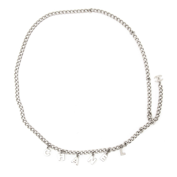Chanel Silver Chain Letter Belt ○ Labellov ○ Buy and Sell