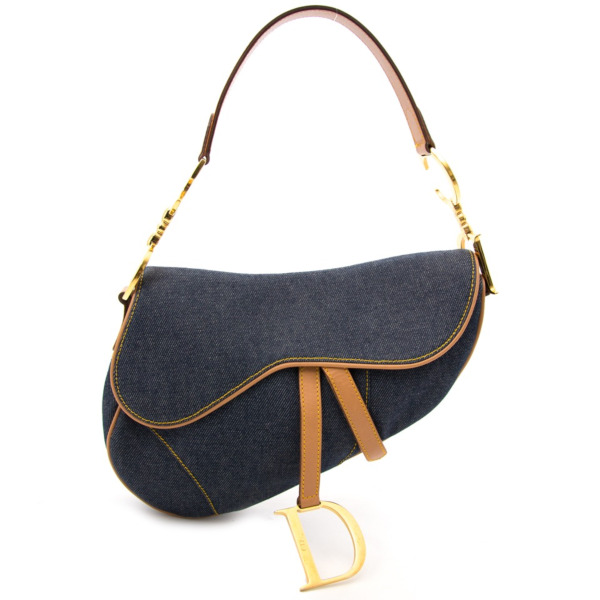 Christian Dior Denim Saddle Bag Labellov Buy and Sell Authentic