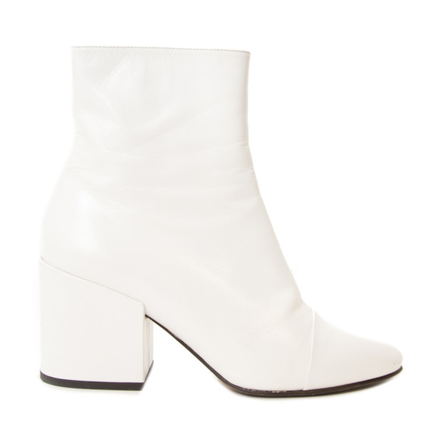 1989mさま専用Dries Van Noten ショートブーツ ホワイト dries_van_noten_white_boots_fr