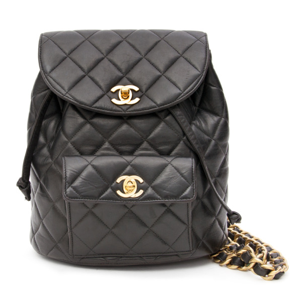 Chanel Black Quilted Leather Backpack Labellov Buy and Sell