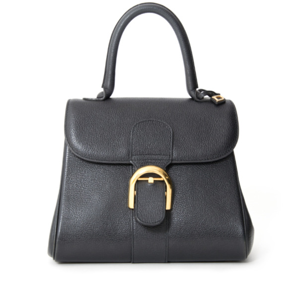 【DELVAUX】Brillant PM キャンバス レザー ハンドバッグ Brillant-PM-Canvas-Sequoia-