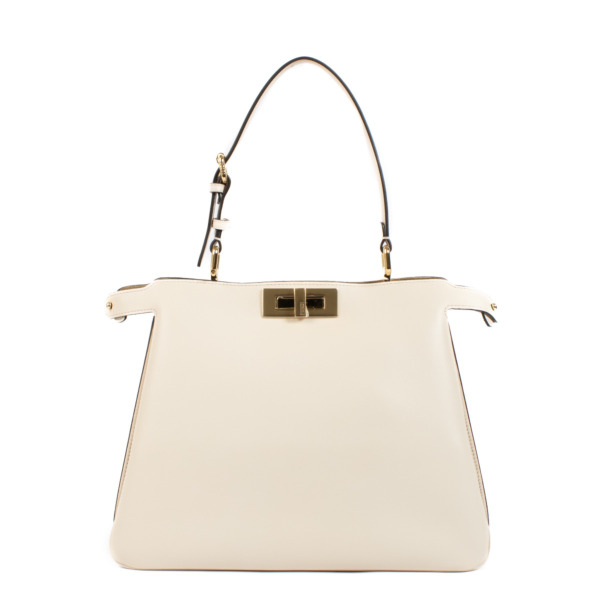 White Fendi Peekaboo Bag Fendi Mini Peekaboo White White Fendi