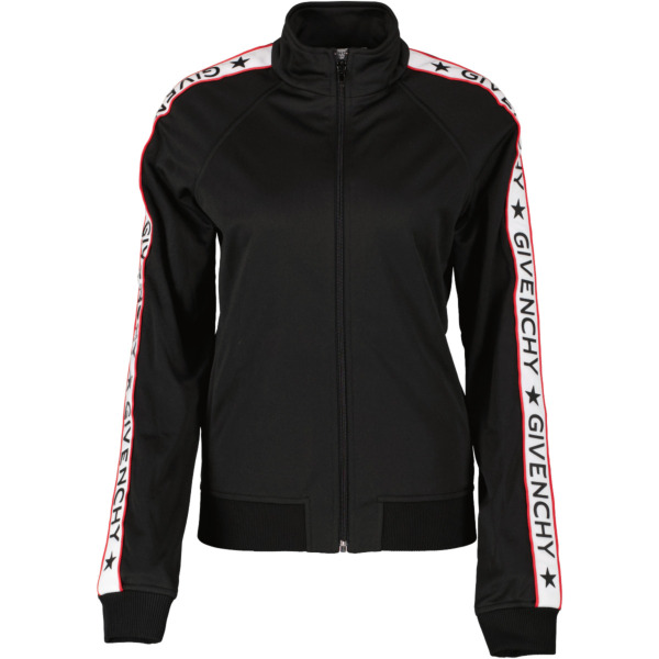 Givenchy Black Logo Stripe Tracksuit Jersey Jacket Size 38 Labellov Buy and Sell Authentic Luxury