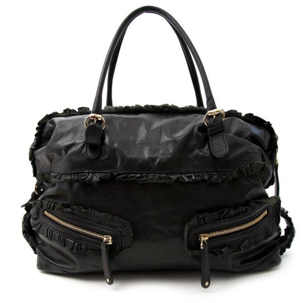 Gucci Black Leather Sabrina Medium Boston Bag ○ Labellov ○ Buy