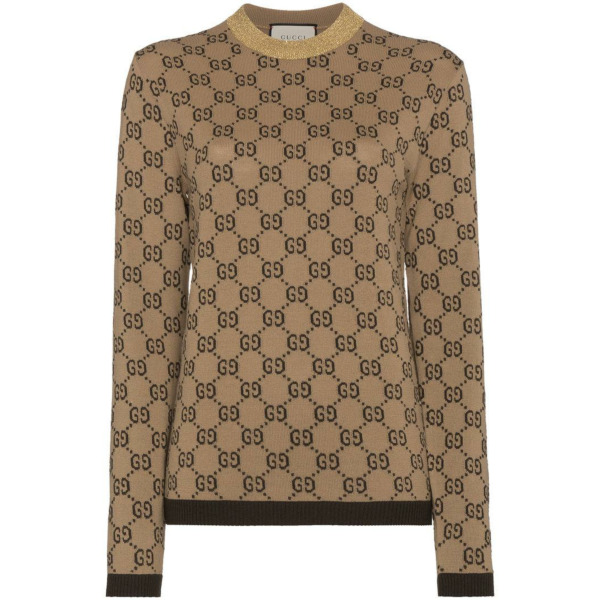 gucci-brown-gg-supreme-sweater