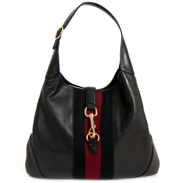 【関税&送料込】Gucci Gucci Hbg Jackie Grand Prix GUCCI Grand Prix Calfskin Jackie Convertible Shoulder Bag