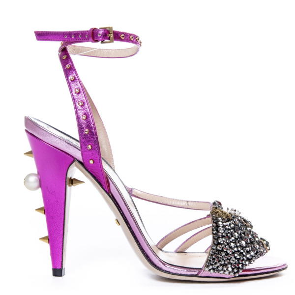 GUCCI　シマ　バレエシューズ　38.5 パープル GUCCI シマ バレエシューズ 38.5 パープル GUCCI シマ バレエ