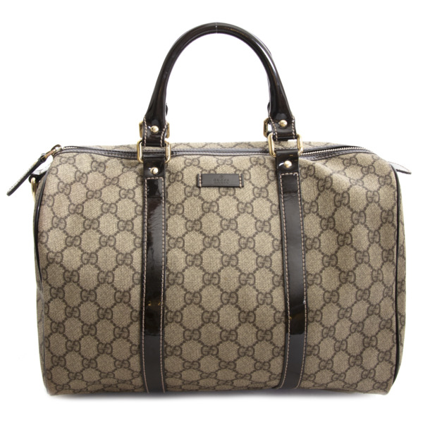 Gucci Monogram Joy Boston Bag Labellov Buy and Sell Authentic Luxury