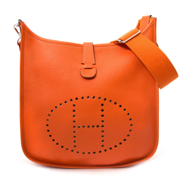 Hermès Evelyne III Feu Taurillon Clemence Shoulder Bag Labellov Buy and ...