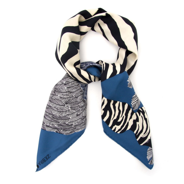 Hermès Silk Scarf Foulard "Zebra Pegasus" Labellov Buy and Sell