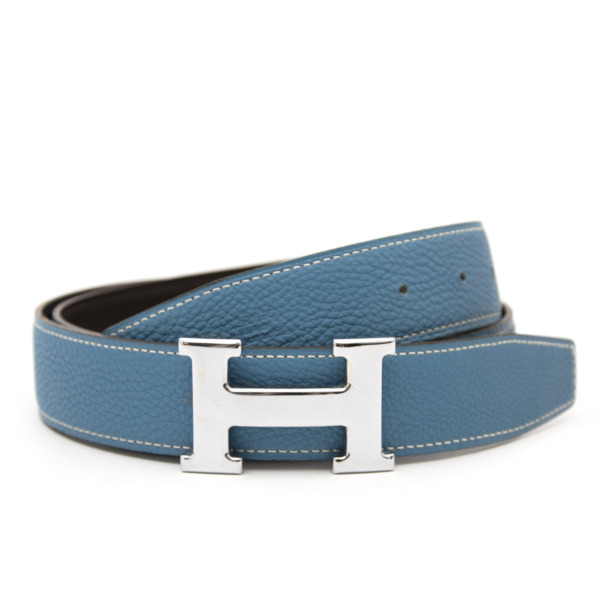 Blue hermes belt discount