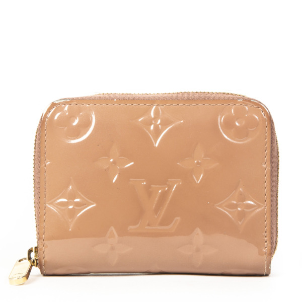 Louis Vuitton Metallic Vernis Rose Gold Zippy Wallet Long 6lz82s For Sale  at 1stDibs