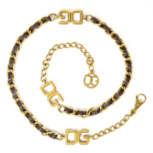 Beautiful Authentic Dolce & Gabbana Chain Metal Belt Gold