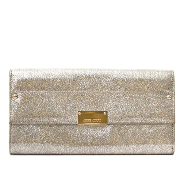 Jimmy Choo Metallic Silver Clutch Labellov Buy and Sell Authentic Luxury