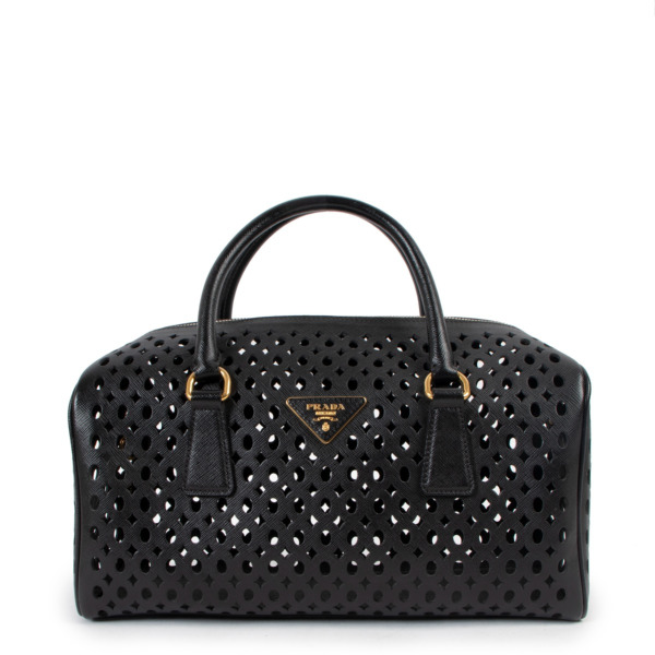Prada perforated bag clearance