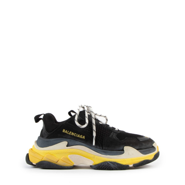 Black yellow triple s cheap
