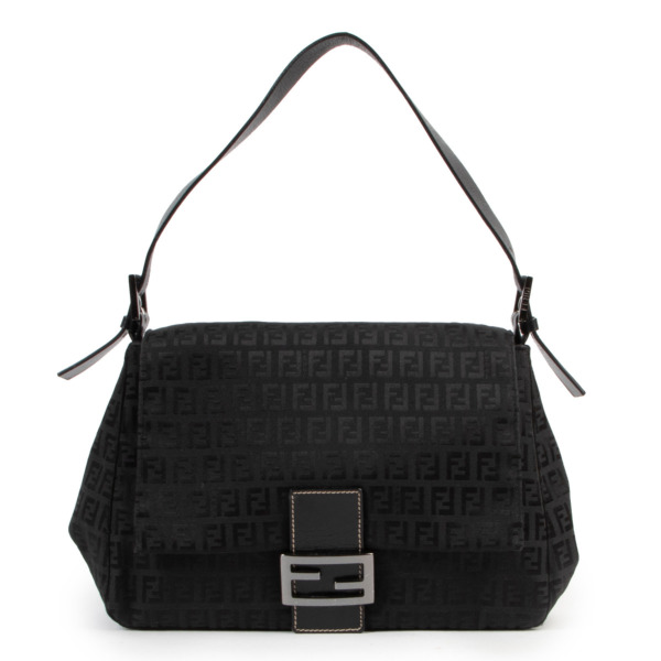 Fendi Black Monogram Shoulder bag Labellov Buy and Sell Authentic Luxury