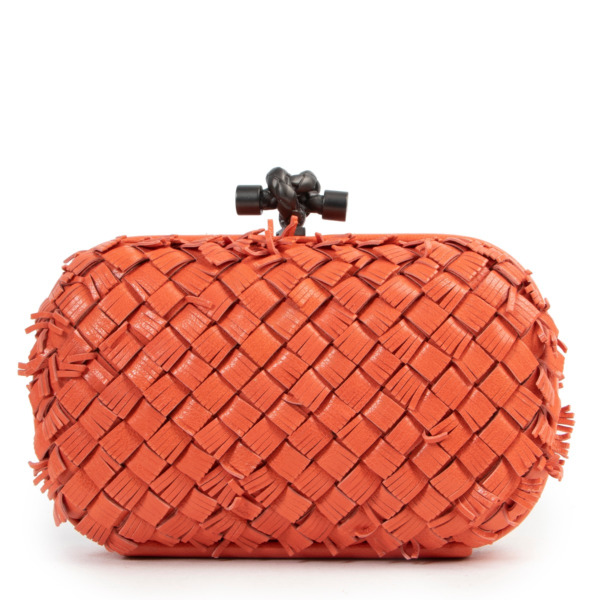 【送料&関税込】Bottega Veneta Orange Nappa Leather Knot Mul ll00654_bottega_veneta_orange_