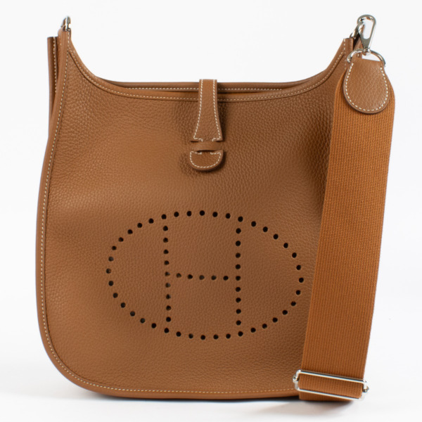 Hermès Evelyne III 29 Gold Taurillon Clemence Shoulder Bag