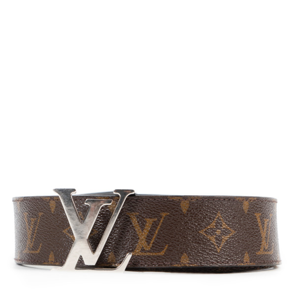 Louis Vuitton Belt LV Initiales Reversible 1.5 Width Monogram Noir Black/ Brown