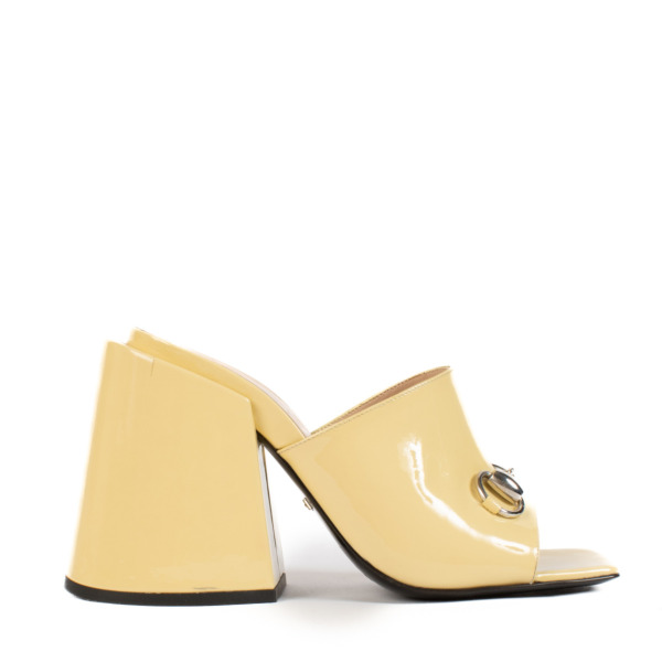 Yellow gucci heels on sale