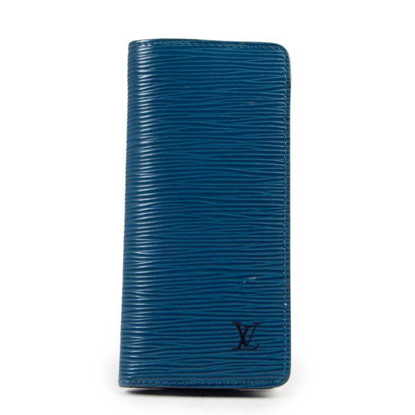 LOUIS VUITTON ダークブルー ケース Louis Vuitton LV Keepall 45 BLUE Epi Leather handbag Travel Duffle