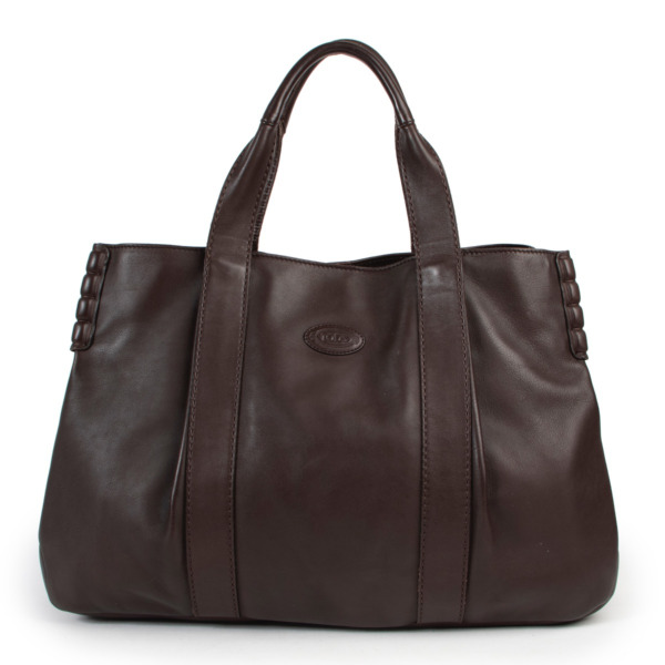 TODS バッグ Woman グレー トッズ Di バッグ レザー リバース ミニ