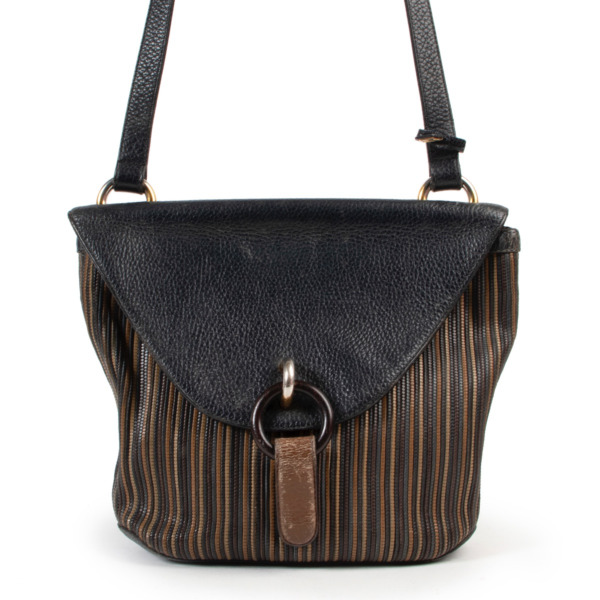 Delvaux Toile De Cuire Crossbody Bag ○ Labellov ○ Buy and