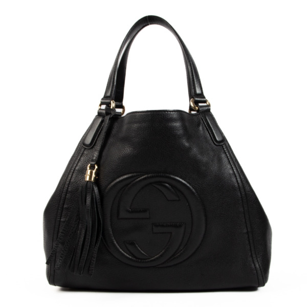 【感謝価格】 ll010367_gucci_black_leather_s 工芸品