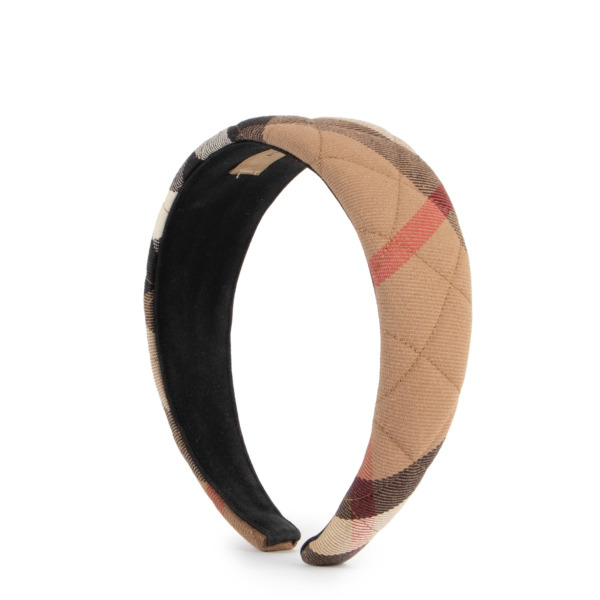 Burberry Check Canvas Headband Labellov Buy and Sell Authentic Luxury