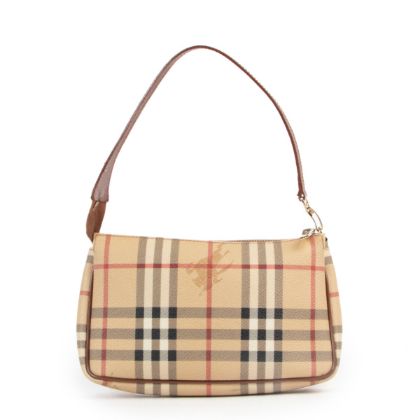 Burberry haymarket check clutch bag cheap