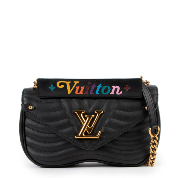 Louis Vuitton Black Leather New Wave PM Labellov Buy and Sell Authentic ...