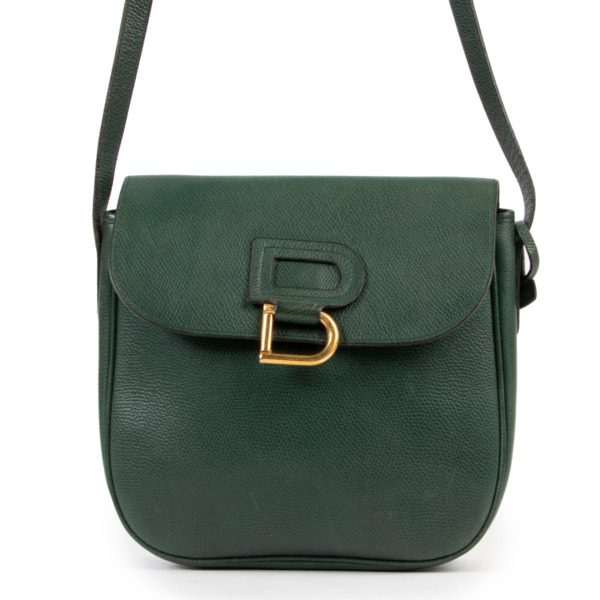Delvaux Green Leather Crossbody Bag Labellov Buy and Sell Authentic Luxury