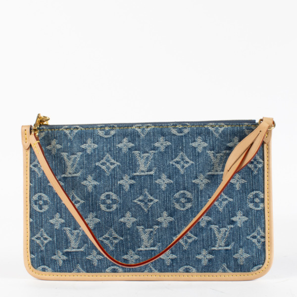 Louis Vuitton Monogram Denim Carryall Pouch ○ Labellov ○ Buy and