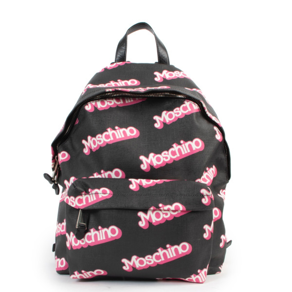 Moschino Black Barbie Backpack Labellov Buy and Sell Authentic Luxury