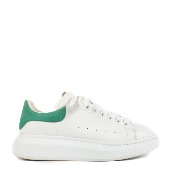 Alexander McQueen White Green Sneakers size 40 Labellov Buy and Sell Authentic Luxury