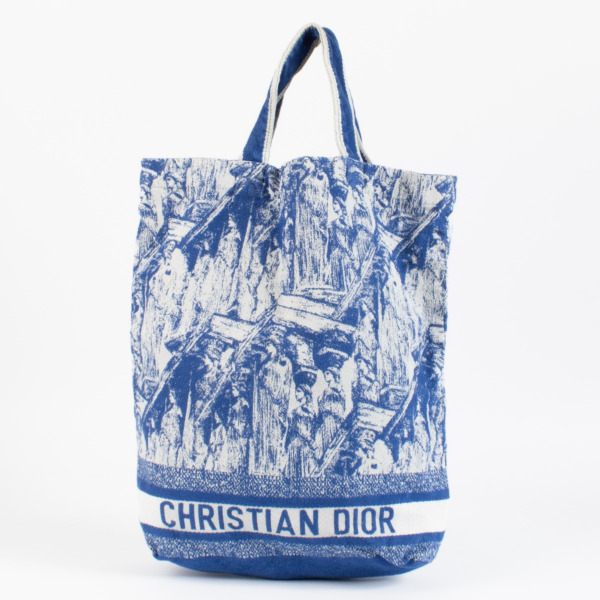 Christian Dior Cruise 2022 Blue Tote Bag ○ Labellov ○ Buy and