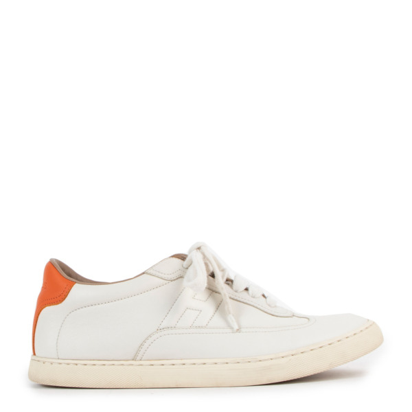 Hermès White Leather Quicker Sneakers ○ Labellov ○ Buy and